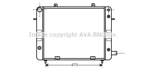 AVA QUALITY COOLING Радиатор, охлаждение двигателя OL2072